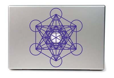 Metatron's Cube Sacred Geometry Symbol Vinyl DECAL, Crystal grid, Occult Sticker - image2